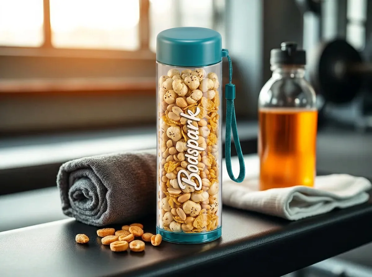 BodSpark snack bottle for after the gym