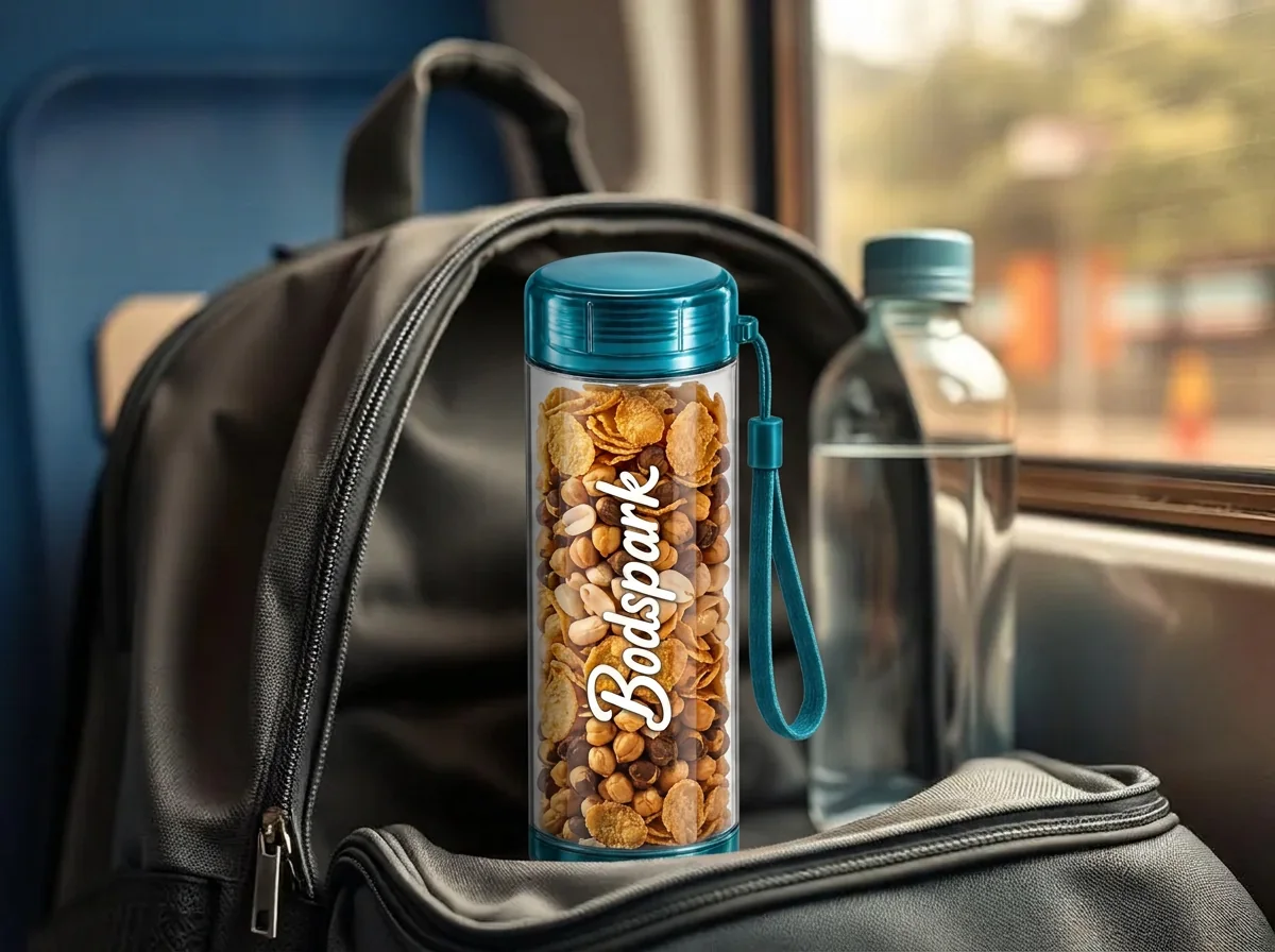BodSpark snack bottle for travel & long drives